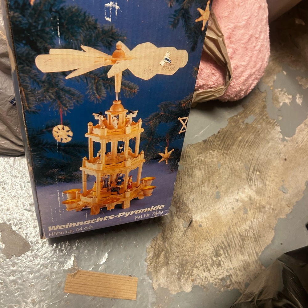 Wooden Christmas Pyramid Carousel